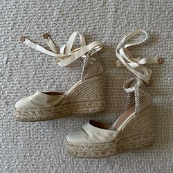 Castaner Canvas Espadrille Wedge Sandals – Size 38
