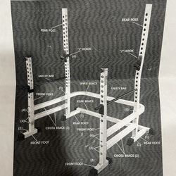 Squat Rack Bench And Weight Set 