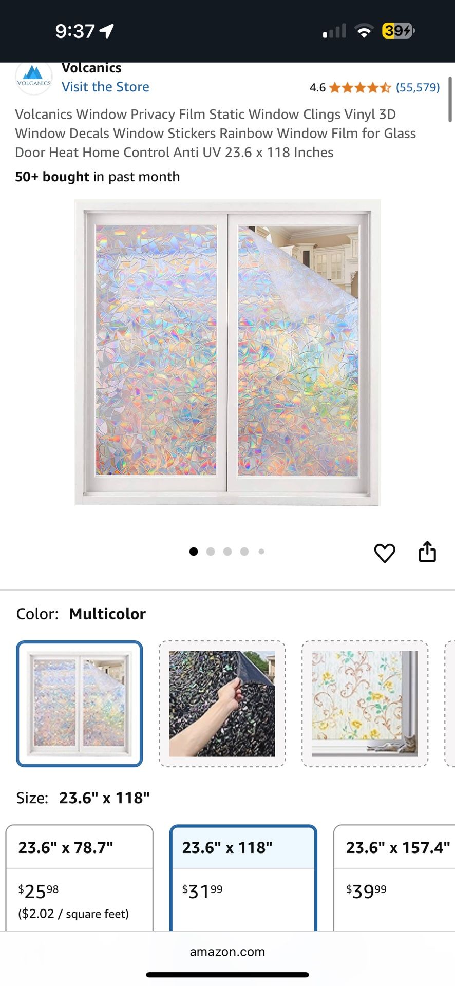 Window privacy film