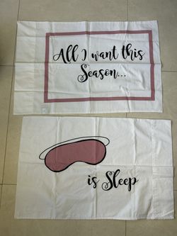 2 Pillowcases Standard Size Brand New