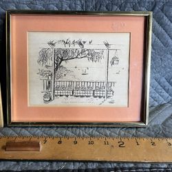 Small Framed Print Under Glass 