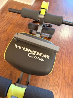 WonderCore  Adjustable Workout Bench & Ab/Rowing Machine - Total Gym Style Core Workout Equipment for Ab Workouts, Upper Body & Sit-Up Exercise