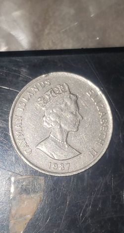 1987 Rare Cayman Islands Collectable Coin
