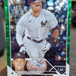 Aaron Judge 2023 Topps Series 1 Green Foil #62 Serial Numbered 6/499