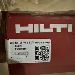 Hilti anchors