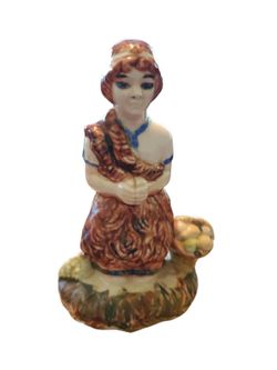 Holland Mold Shepherd Boy Kneeling Nativity Replacement Figure Hand Painted 5"