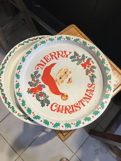 Holiday Christmas Tray/plates