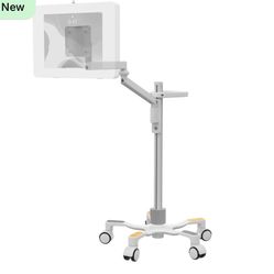 Medical Floor Stand – CTA Medical VESA-Compatible Articulating Arm Rolling Floor Stand