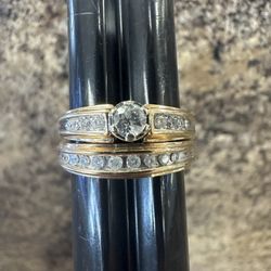14k Wedding Set Size 9