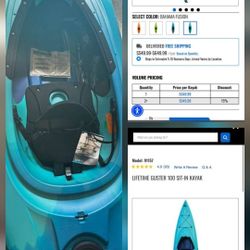 Kayak Never Been Used