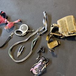 New Puppy Dog Starter Kit - 3 Leashes, 2 Harnesses, 2 Training Collars, And Nail Clippers