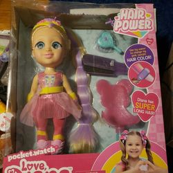 Love, Diana 13" Hairpower Doll and Accessories with Color Changing Hair