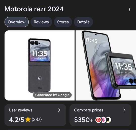 Motorola Razr 2024 Koala Gray 256 GB