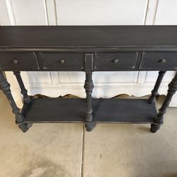 French Country, Black Entry Or Sofa Table