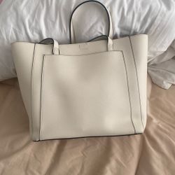 Purse/ Bolsa White Tote Bag