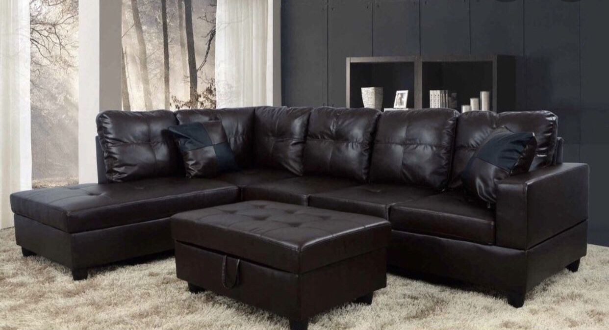 Sectional And Ottoman 