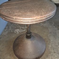 Antique Cast Iron And Wood Stool