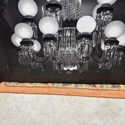 Framed Chandelier Picture 36x27x1 1/2”