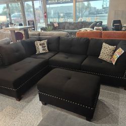 Black Sectional 