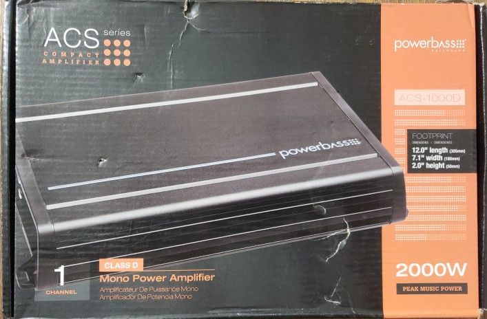 Powerbass ACS-1000D 2000W Amp