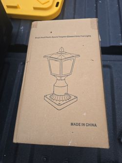 Black Single Head Plastic Solar Post Light