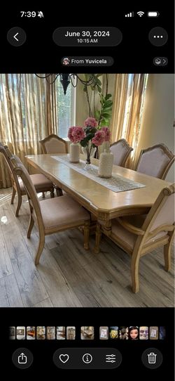 Beige Dining Set