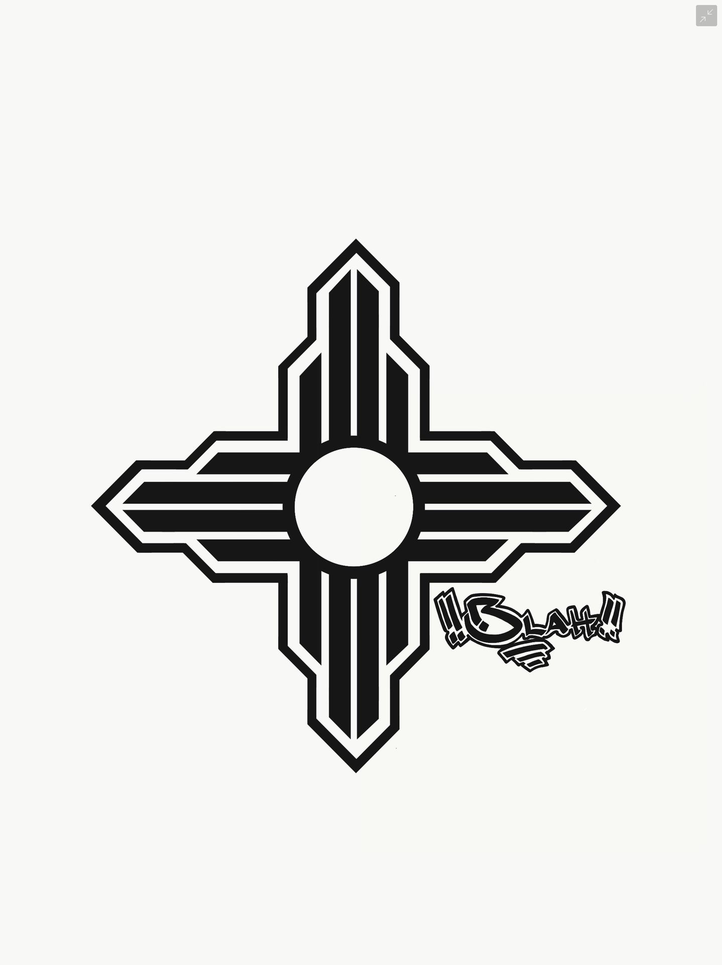Zia symbol sticker decal