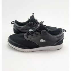 Mens Lacoste Light 2.0 HTB Grey Black Athletic Lace-Up Shoes 12375 Size 9.5
