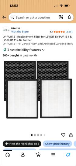 New replacement filter
