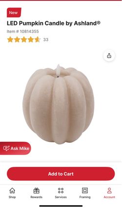 Michaels LED pumpkin candles