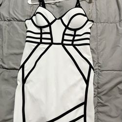 White/Black Dress