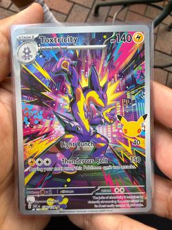 Pokémon Toxtricity 134/128 Full Art Holo Card - 30th Anniversary