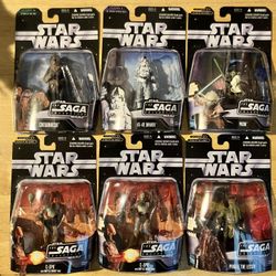 Star Wars The Saga Collection MOC Action Figures