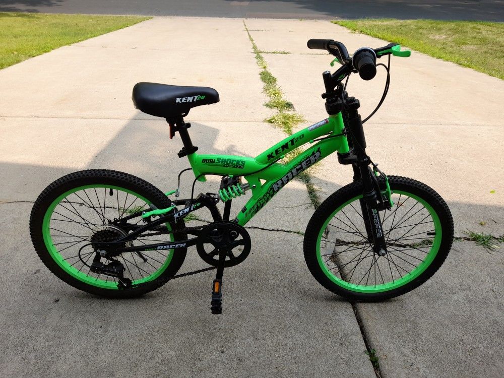 Kids Bikes - Green Mongoose Mutant BMX 16" Kids Bike & Red Disney Pixar Cars 26" Kids Bike 