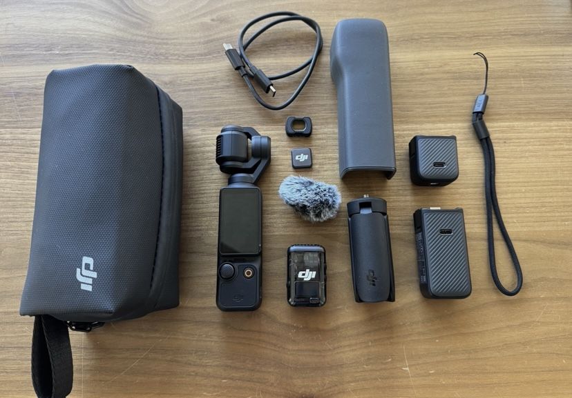 DJI Osmo Pocket 3 Creator Combo 3-Axis Stabilized 4K Handheld Camera - Grade A