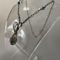 Unusual And Unique Necklace With 925 Mark With Charm