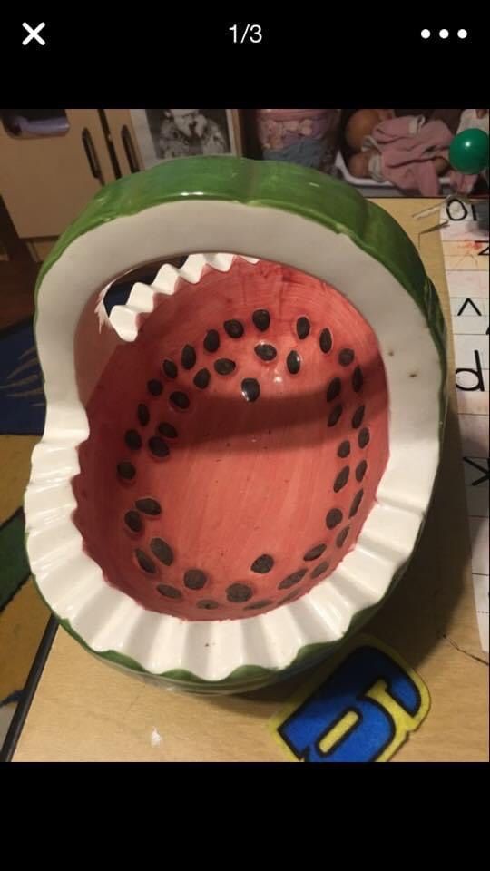 Vintage Ceramic water melon Bowl Serving 🍉 perfect for table decoration