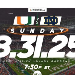 Miami hurricanes vs notre dame