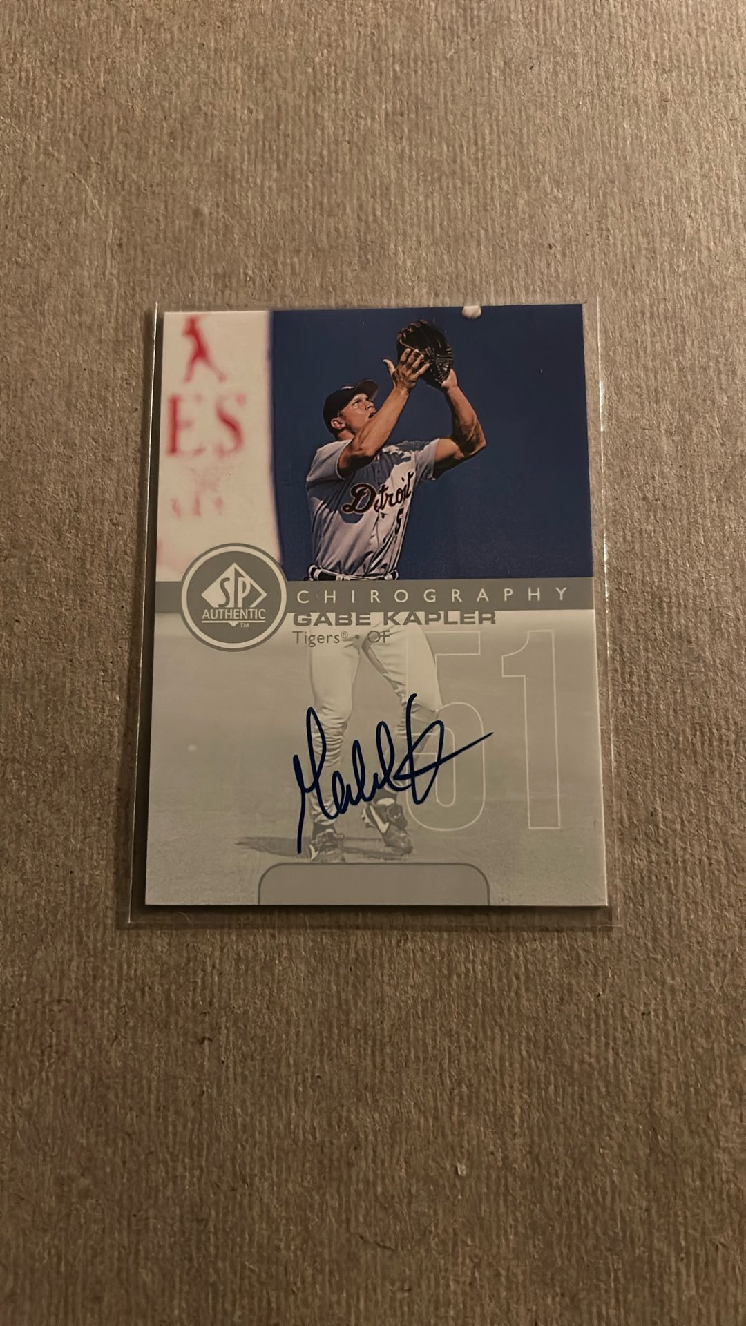 1999 SP Authentic #GK Gabe Kapler Chirography autographed