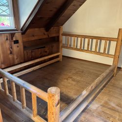 Queen  Wood Bed Frame 