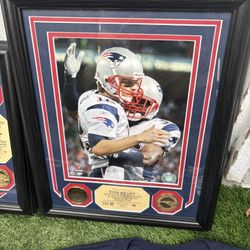 2007 Tom Brady New England Patriots Record Breaking Plaques