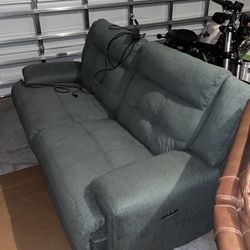 Green Electric Reclining Couch