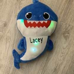 Personalized Singing LED Light Plush Toys Music Doll English Song Toy Gift