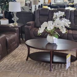 Power Reclining Sofa And Love Seat In Stock For Immediate Delivery 