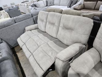 Triple Recliner Sofa  &  Double Recliner Loveseat Set