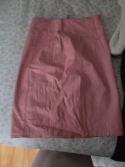 Pink womens leather shirt size 8