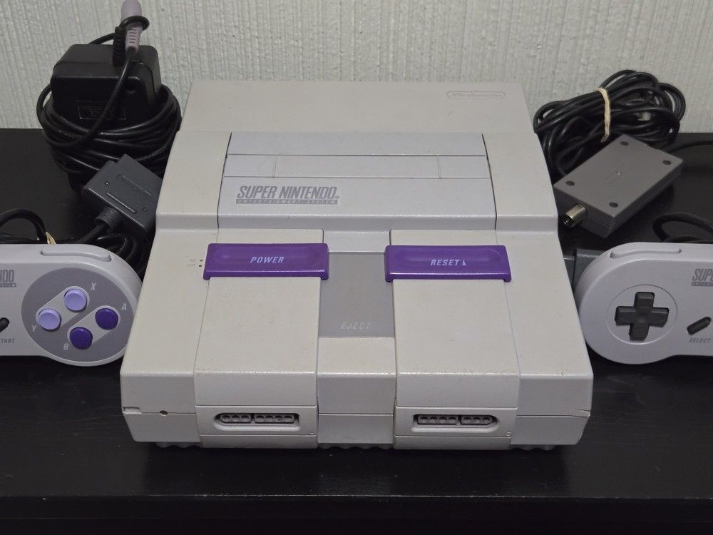 Super Nintendo Snes System Complete