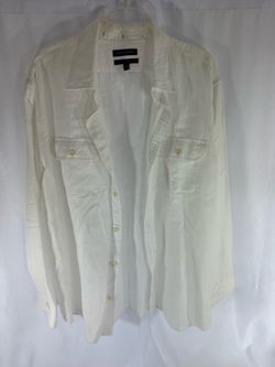 Banana Republic Men’s White Button-Up Shirt XL