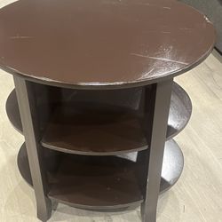 Three Shelf End Table