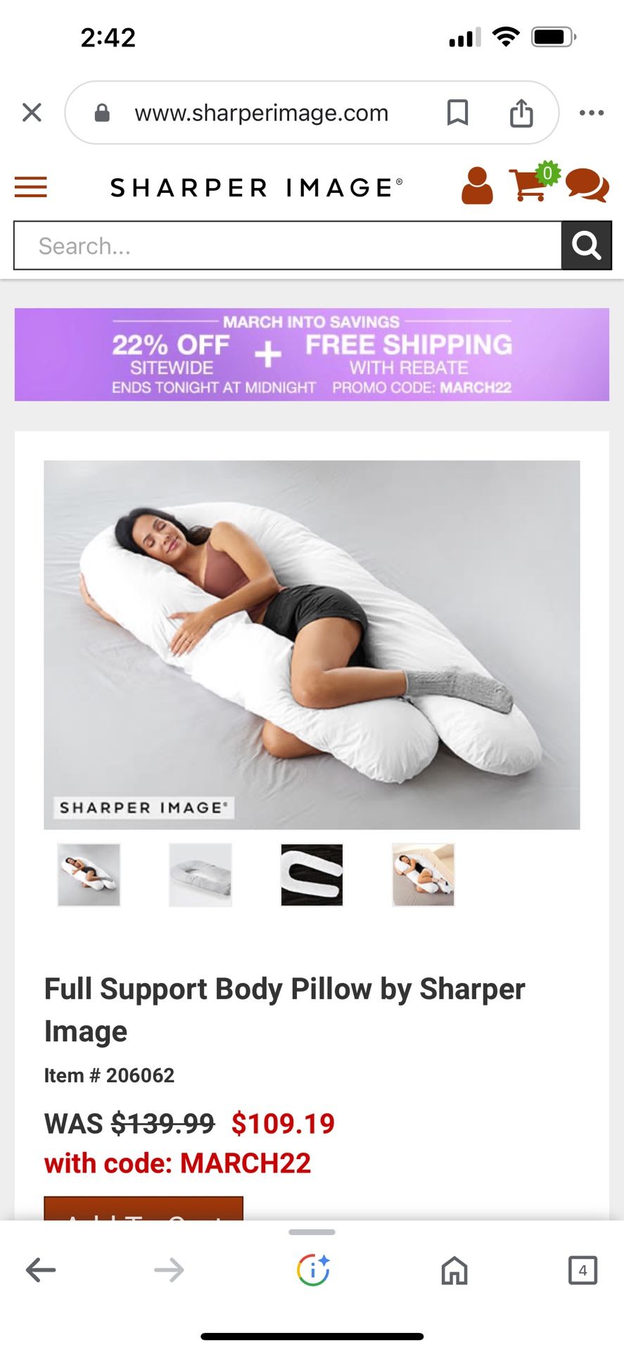 Full Support Body Pillow